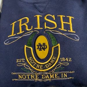Notre Dame Irish crew neck sweater